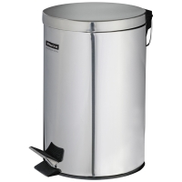 Ведро-контейнер для мусора (урна) OfficeClean Professional, 12л, нержавеющая сталь, хром