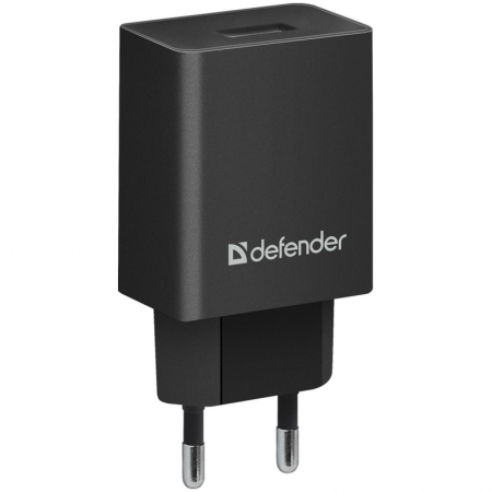Зарядное устройство сетевое Defender EPA-10, 1хUSB, 2.1А output, пакет, черный